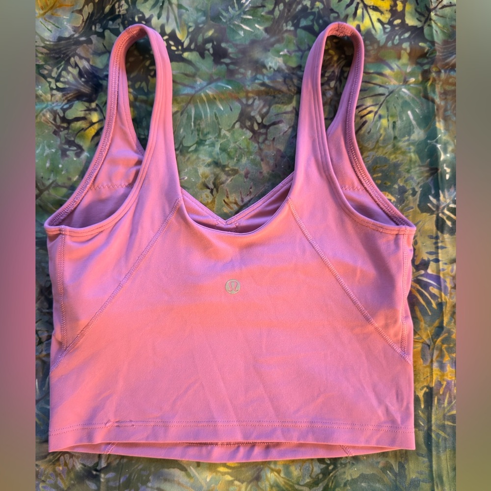 Lululemon size 4 mauve sports bra/top